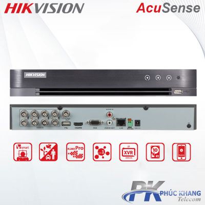 DVR 8 kênh AcuSense HIKVISION iDS-7208HQHI-M1/S