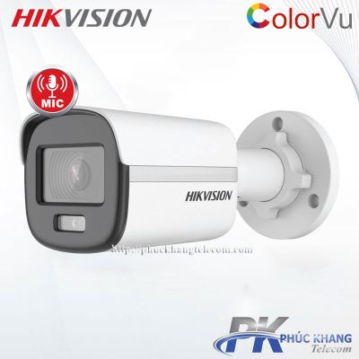 Camera IP Colorvu Lite 2.0MP Tích hợp Mic HIKVISION DS-2CD1027G0-LU
