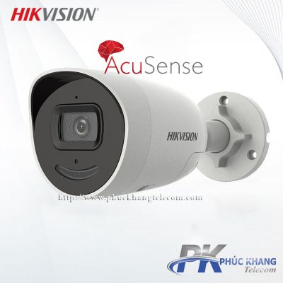 Camera IP AcuSense thân trụ 2MP HIKVISION DS-2CD2026G2-IU/SL