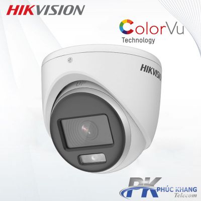 Camera HD-TVI COLORVU 2MP HIKVISION DS-2CE70DF0T-MF